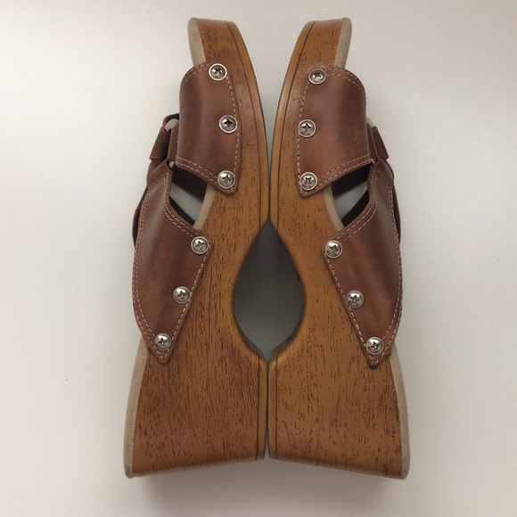 Cache Creek Leather clogs Sandals Size 7M - Picture 9 of 12